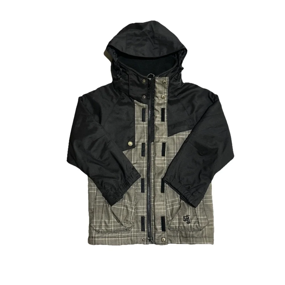 Triple Nickel 555 Plaid Ski Snowboard Jacket Water Resistant Insulated Size‎ 8